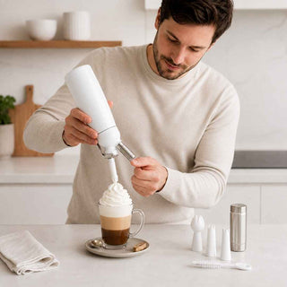 Sifão para Chantilly Ibili 0,5L em Alumínio Branco - Twisted Media