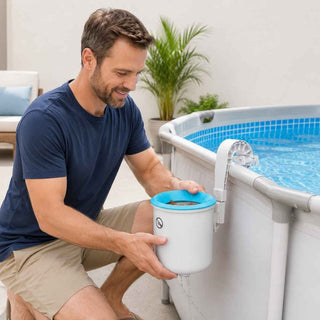 Skimmer de Superfície INTEX Deluxe Limpeza Automática da Piscina - Twisted Media