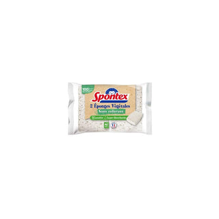 Spontex Esponja Vegetal Lavável C/2 – Limpeza Eficiente e Sustentável - Twisted Media 