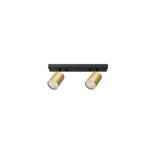 Spot de Teto Duplo Dourado GU10 - Twisted Media 