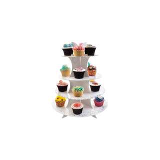Suporte para Cupcakes IBILI Branco 34,5x34,5x44cm - Twisted Media