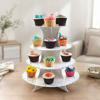 Suporte para Cupcakes IBILI Branco 34,5x34,5x44cm - Twisted Media