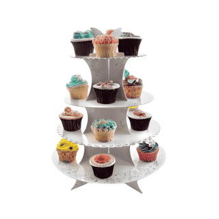 Suporte para Cupcakes IBILI Branco 34,5 x 34,5 x 44 cm - Twisted Media