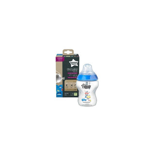 TOMMEE TIPPEE Biberão Closer to Nature Azul 260ml - Twisted Media 