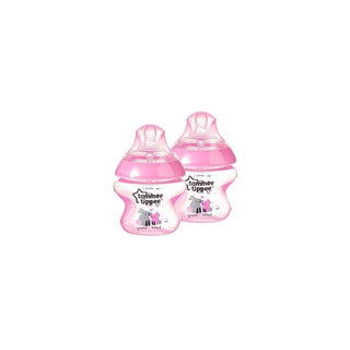 TOMMEE TIPPEE Kit de 2 Biberões Rosa Decorados 260 ml - Twisted Media 