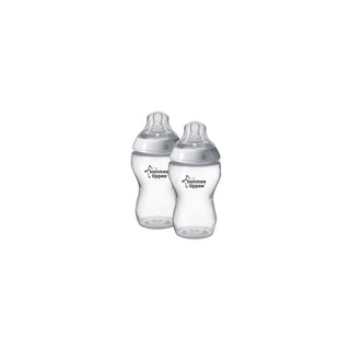 TOMMEE TIPPEE Kit de Biberões PP 340ml X2 com Bico de Silicone - Twisted Media 