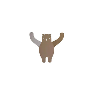 TRESXICS Bear Castanho– Cabide de Parede Infantil em Forma de Urso - Twisted Media 