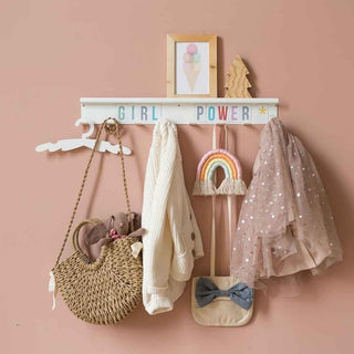 TRESXICS Plain Color – Pendurador Infantil Magnético com Prateleira Integrada - Twisted Media 