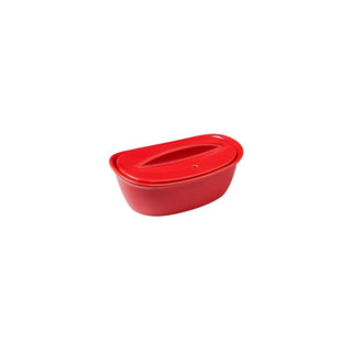 Terrina Pyrex com Tampa 26x18cm 0,6 Litros em Cerâmica - Twisted Media