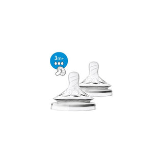 Tetina Natural Philips Avent 3M+ Fluxo Médio - Twisted Media