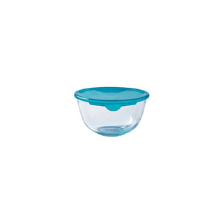 Tigela de Vidro PYREX 1L Azul com Tampa - Twisted Media