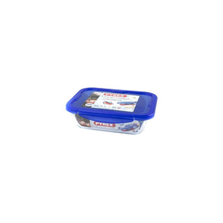 Tigela de Vidro Pyrex 25x19cm com Tampa Azul - Twisted Media