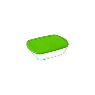 Tigela de Vidro Pyrex Retangular com Tampa 2,5L - Twisted Media