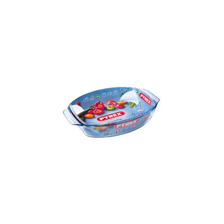 Travessa Oval Pyrex 35x24cm em Vidro  - Twisted  Media