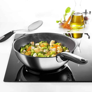 Wok Tefal Ingenio Preference 26 cm em Aço Inoxidável Indução  - Twisted Media 