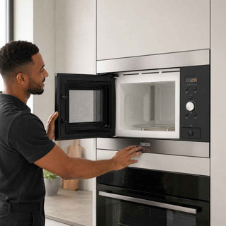 ZANUSSI Microondas de Encastre 17L 800W Inox - Twisted Media