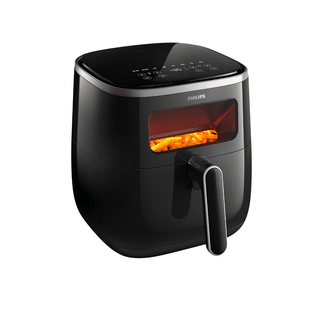 Janela de visualização da Air Fryer Philips Série 5000 em funcionamento