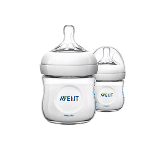 Conjunto de dois biberões de 125 ml para alimentação do bebé