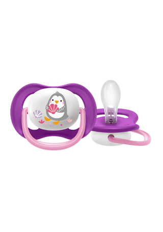 AVENT Chupeta Ultra Air Ortodôntica 6-18M Menina - Twisted Media