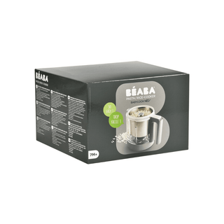 Cesto de vapor Béaba Babycook Neo Smart feito de aço inoxidável e fácil de limpar.
