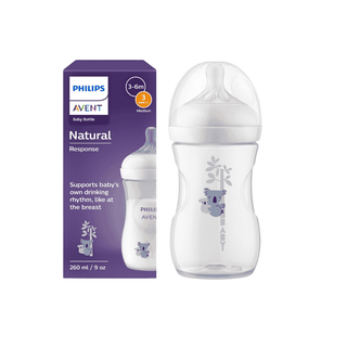 Biberão Philips Avent Natural Response 260 ml Deco Coala T3 - Twisted Media