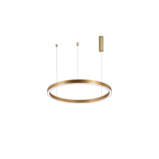 Candeeiro Pendente LED Lina BH16-09186 com acabamento dourado e design moderno.