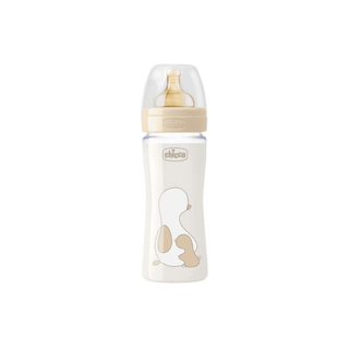 CHICCO Mamadeira de vidro 240ml Fluxo normal - Twisted Media