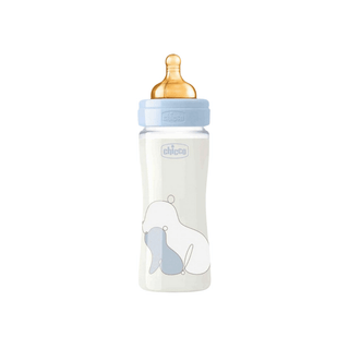 CHICCO Mamadeira de vidro 240ml Menino - Twisted Media