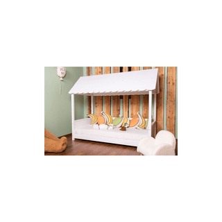 CHILDHOME Cama Infantil Montessoriana 90x200 Branca, design moderno e seguro para o quarto das crianças, promovendo autonomia e conforto. Twisted Media Angola