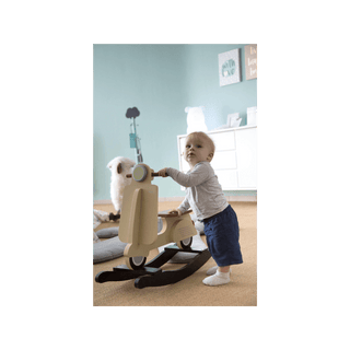 CHILDHOME Scooter de balanço MDF creme - Twisted Media