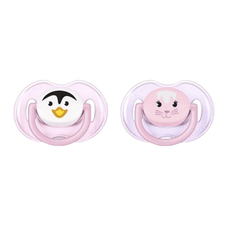 Chupeta Philips Avent Clássica Ortodôntica 6-18M com bico simétrico de silicone - Twisted Media