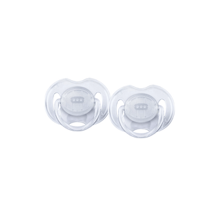 Chupeta Avent clássica transparente para bebês de 0 a 6 meses com silicone ortodôntico - Twisted Media