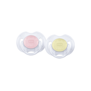 Chupeta Avent clássica transparente para bebês de 0 a 6 meses com silicone ortodôntico - Twisted Media
