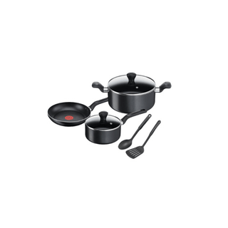 Conjunto de panelas Tefal Super Cook com 7 peças, revestimento antiaderente Powerglide e tecnologia ThermoSpot - Twisted Media