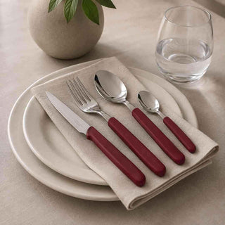 Conjunto de Talheres Tramontina Carmel 24 Peças em Inox e Plástico - Twisted Media