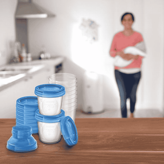Copos de armazenamento de leite materno Philips Avent 180 ml - Twisted Media