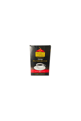 Embalagem dos filtros de café House of Coffees com 40 unidades. Twisted Media.