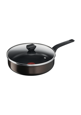 Frigideira Tefal Easy Cook & Clean com tampa de 24cm para fogões não indução - Twisted Media