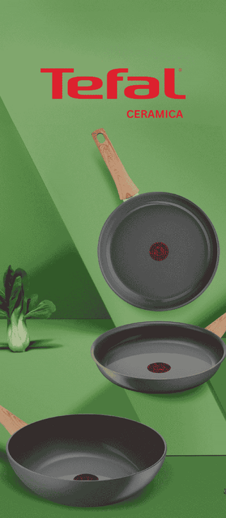 Frigideiras de cerâmica Tefal antiaderentes disponíveis na loja online Twisted Media Angola