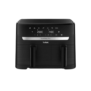 Fritadeira sem óleo Tefal Easy Fry Dual com 8,3L e duas gavetas independentes - Twisted Media
