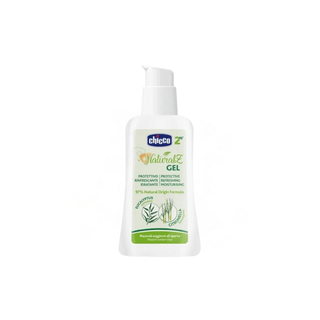 Frasco do Gel Anti Mosquito Chicco NaturalZ 60ml com fundo branco. Twisted Media.