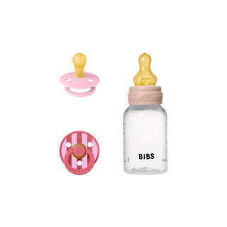 Kit de oferta para bebé com biberão de 150 ml e chupetas na cor Blush - Twisted Media
