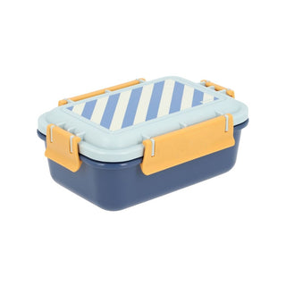 Lancheira Bento Monnëka Stripes Blue & Beyond para transportar refeições - Twisted Media