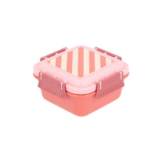 Lancheira Monnëka grande Stripes Bloom & Blush com capacidade de 780 ml - Twisted Media