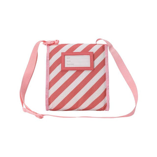 Lancheira térmica Monnëka Stripes Bloom & Blush ideal para escola, praia e passeios - Twisted Media