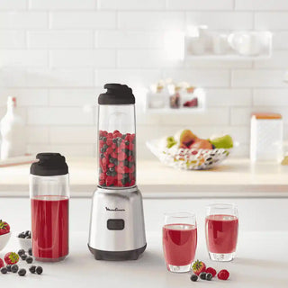 Liquidificador Moulinex Mini Blender de 300W com corpo em inox -Twisted Media
