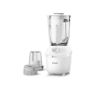 Liquidificador Philips Série 3000 com jarra de vidro sobre bancada de cozinha