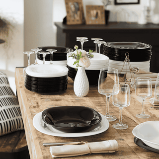 LUMINARC Pampille Preto e Branco 19 peças - Twisted Media