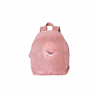 Mochila infantil Monnëka Whale Pink para creche e pré-escolar - Twisted Media