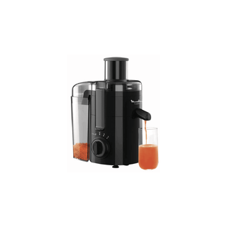 Centrífugador MOULINEX Frutilia+ JU370 350W preto, ideal para preparar sucos frescos e saudáveis - Twisted Media